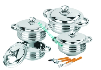 High Polishing Stainless Steel Pots And Pans Set , Stainless Steel Saucepan Set