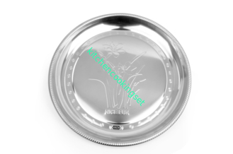 Large Round Stainless Steel Tray 0.45mm Thickness 410 # Food Grade Long Lasting