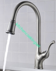 Customized Modern Chrome Bathroom Sink Faucets , Single Handle Stainless Sink Faucet