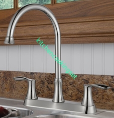 Thermostatic Pull Out Water Tap , Modern Sink Taps Deck Mounted Type