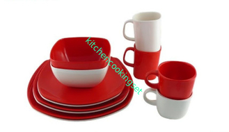 BPA Free Melamine Dish Sets Food Grade Material Customized Logo Printing