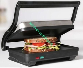 26x17cm 2 Slices Home Panini Grill With Die Cast Aluminum Arms CETL Certificate