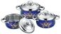 Food Grade Kitchen Cookware Sets Colorful With Mirror Polished Outer Surface