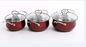 Non Stick Red Pots And Pans Set For Induction Cooker Professional Elegant Design