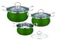 ECO - Friendly Kitchen Pan Set , Ss410 # Stainless Steel Non Stick Cookware