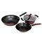 Food Grade Nonstick Cookware Set With Handle Mirror Finished Surface