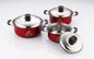 6pcs Stainless Steel Cookware Sets 16cm - 18cm - 20cm Practical Low Maintenance