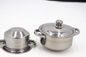 Kitchen Stainless Steel Cooking Pot Set , Custom Size Induction Saucepan Set