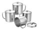 250ml Stainless Steel Mug Silver Color For Outdoor Camping 12oz 14oz 16oz