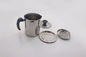 1.3l / 1.6l  Stainless Steel Coffee Cup With Lids , Stainless Steel Tea Cups