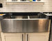 Commercial 16 Gauge Stainless Steel Undermount Kitchen Sink , Double Bowl Apron Sink