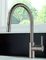 Brushed Surface Modern Sink Faucet Easy Installation Long Using Life
