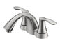 304 Stainless Steel Modern Sink Faucet With Two Handle Deck Mounted Type