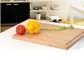 Laser Logo Bamboo Large Wood Cutting Board Rectangle Shaped With Juice Groove