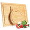 BPA Free Bamboo Cutting Board Eco Friendly With Laser Engraving Logo