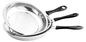 Food Grade 410 # Stainless Steel Non Stick Frying Pan With Mirror Polished Surface