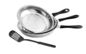Round Shape Stainless Steel Non Stick Frying Pan Set High Heat Resistant