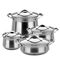 410 # Stainless Steel Cookware Sets 0.4mm Thickness High Heat Efficiency